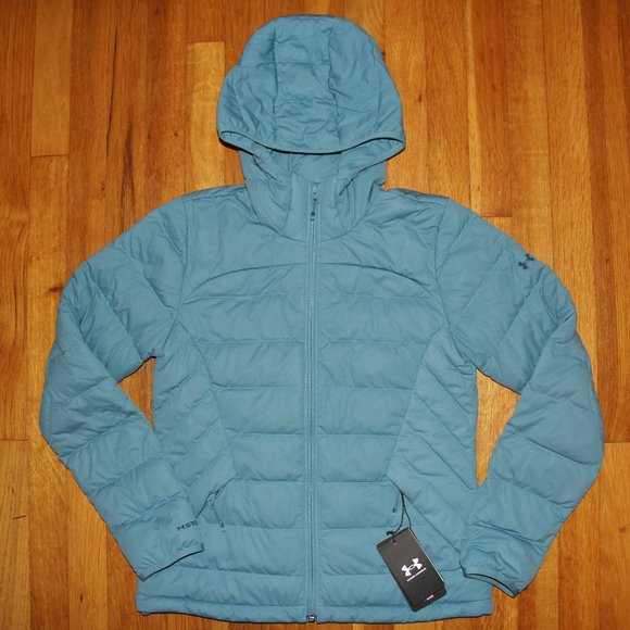 Under Armour UA Storm Stretch Hooded Down Jacket Womens S - Picture 1 of 7